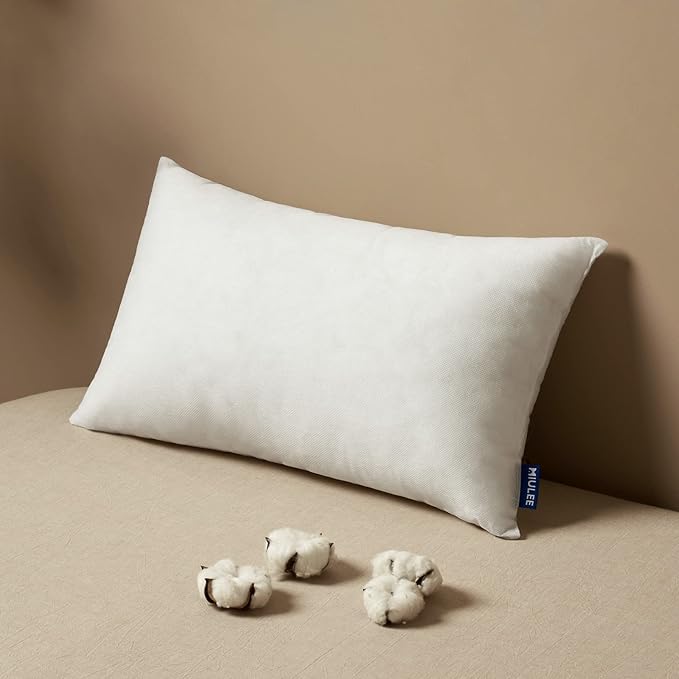 MIULEE Pillow Insert 13x21 Inch, Decorative Rectangle Throw Pillow Inserts by MIULEE