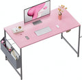 Pamray 47 Inch Computer Desk for Small Spaces with Storage Bag, Home Office Work Desk with Headphone Hook, Small Office Desk Study Writing Table