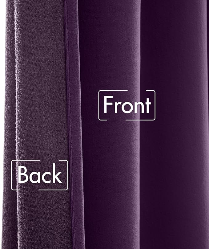 MIULEE Purple Velvet Curtains 84 inches - Image 6