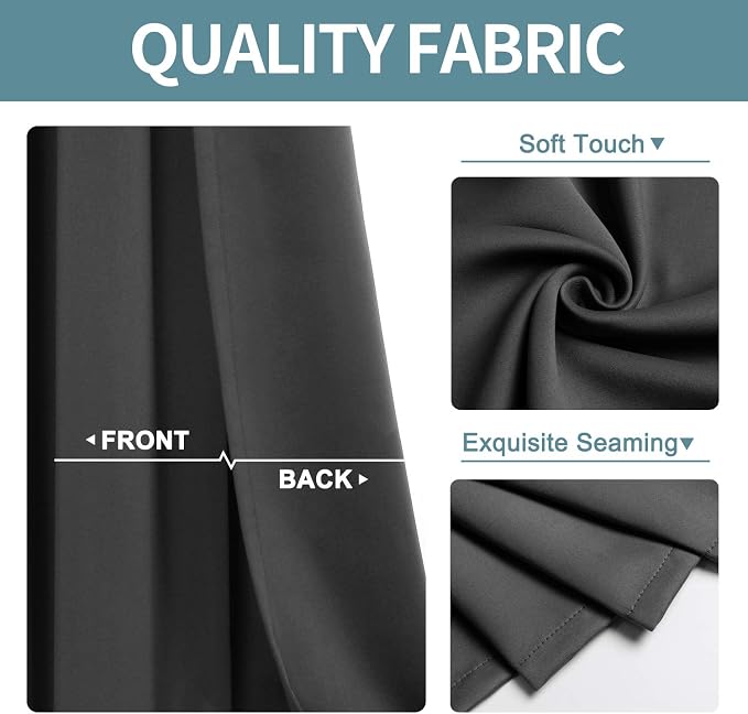 ChrisDowa Blackout Curtains 78 inches Long - Image 3