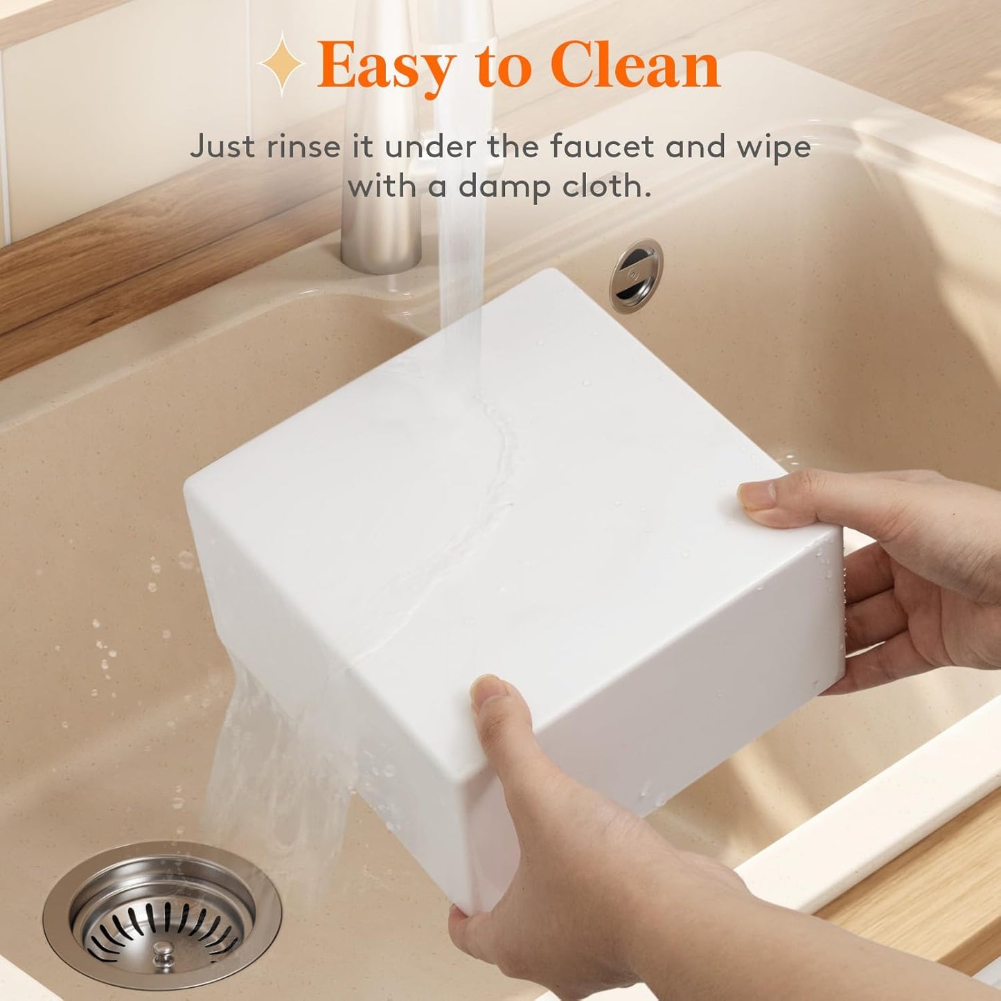 Lifewit Buffet Risers and Stands Up to 7.8", Food Risers for Buffet Table, Catering Dessert Cake Stand for Party, Collectibles Jewelry Display Stand, White Cube Boxes Nesting Risers, 6 PCS