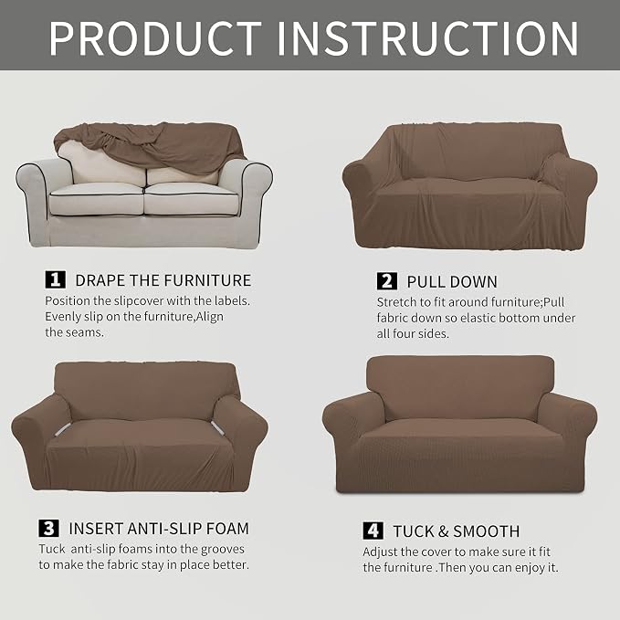 Easy-Going Stretch Chair Sofa Slipcover 1-Piece Couch Sofa Cover Furniture - Image 6