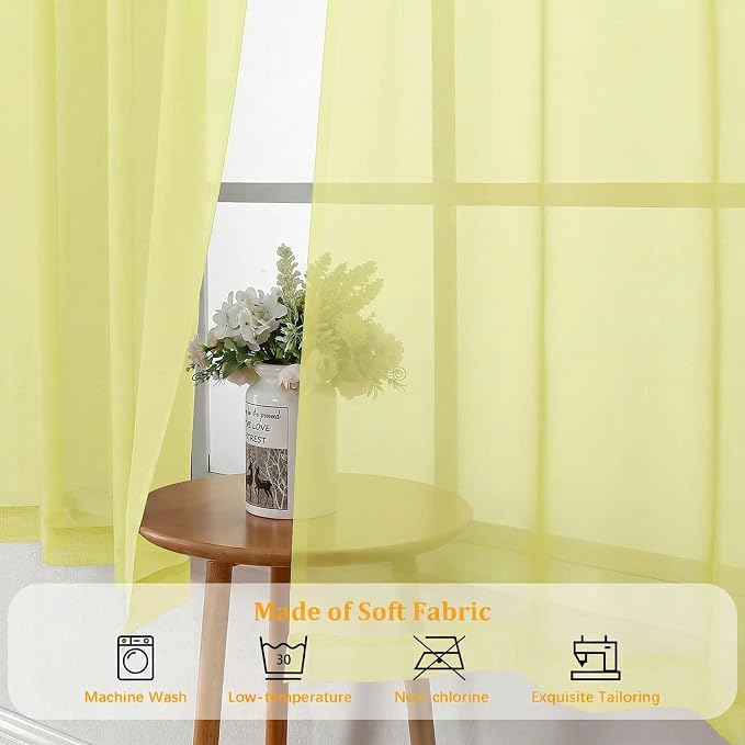 Gwine Extra Long Sheer Curtains 120 Inches Long - Image 7