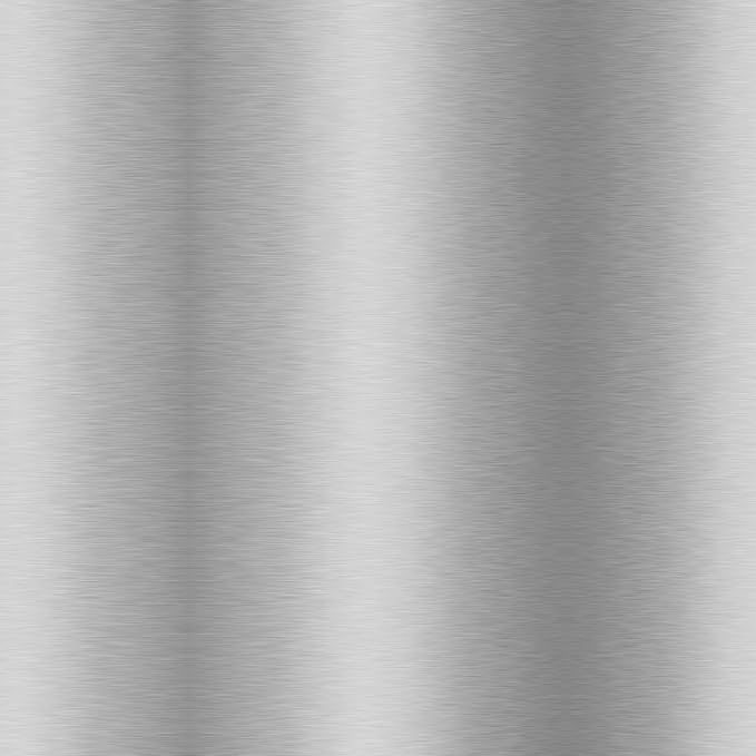 Armen Living Prinz 26" Counter Height Swivel Barstool in Black Faux Leather and Brushed Stainless Steel Finish