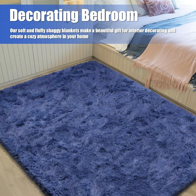 6x9 Fluffy Area Rug for Living Room, Shag Area Rugs for Bedroom - Image 7