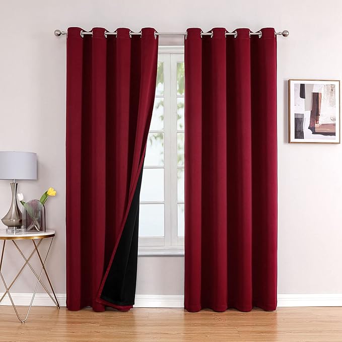 ChrisDowa 100% Blackout Curtains 102 inch Long by ChrisDowa