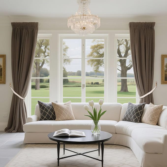 NICEEC 2 Pack Natural Cotton Rope Curtain Tiebacks Elegant Boho Style - Image 6