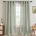 H.VERSAILTEX Grommet Privacy Linen Curtains by HVERSAILTEX