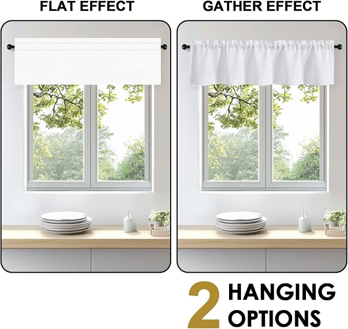OWENIE Bob 1 PCS White Valances - Image 6