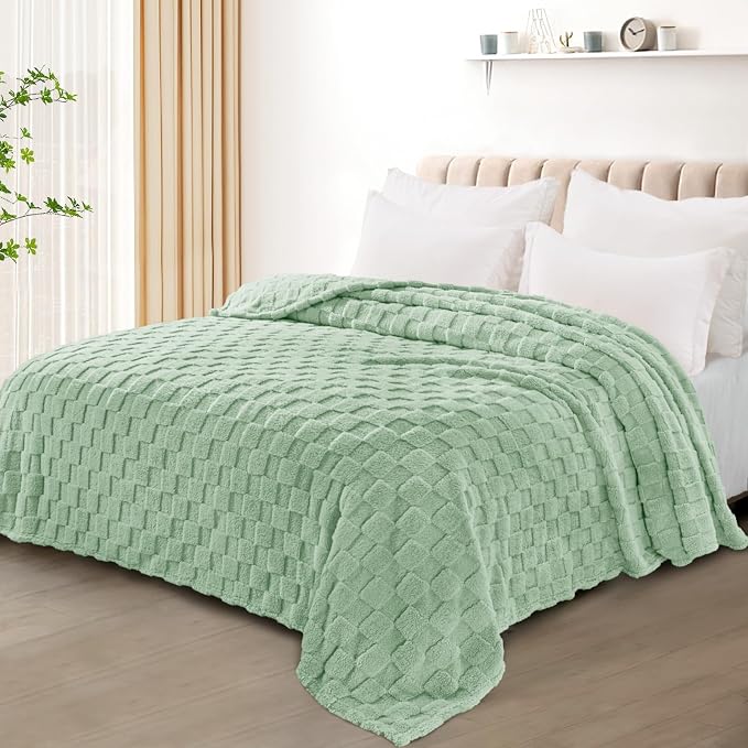 Exclusivo Mezcla Queen Size Flannel Fleece Blanket, Super Soft and Warm - Image 2