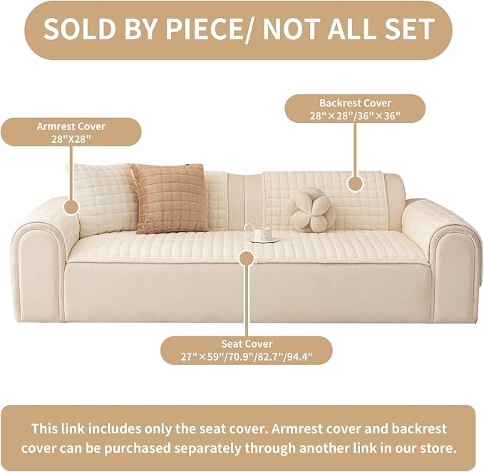 Velvet Couch Covers for Dogs, Dog Sectional Couch Covers, Pet Couchs Cover for - Image 2