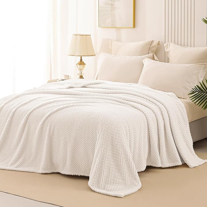 Whale Flotilla Twin Size Fuzzy Fleece Blanket - Image 4