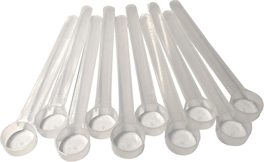 1/2 Teaspoon (2.5 mL) Long Handle Scoop for Measuring Coffee, Pet Food, Grains, Protein, Spices and Other Dry Goods (Pack of 10)