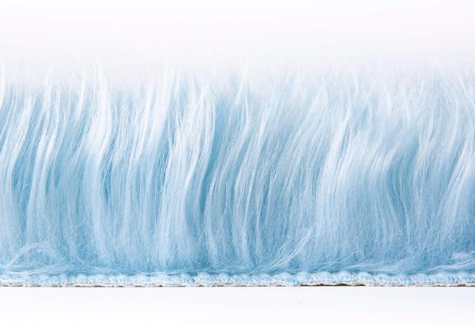 Ashler Faux Fur, Fluffy Shaggy Area Rug Ultra Soft 2 x 6 Feet Sheepskin Fur Rug - Image 6