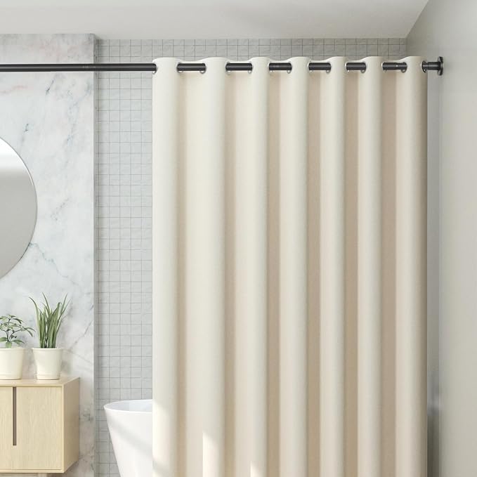 CorkLatta Black Shower Curtain Rod 32 to 43 Inch, 1 Inch Diameter Adjustable - Image 7