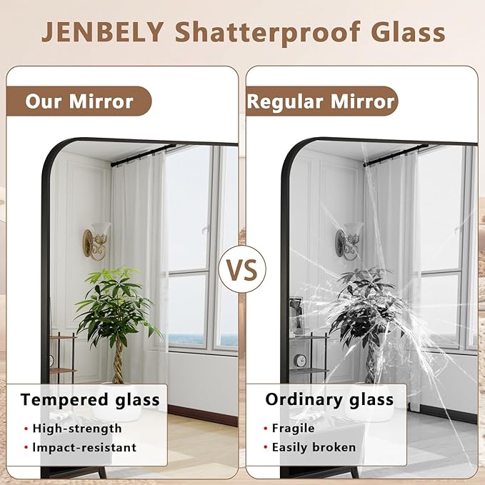 Matte Black Mirror, 24"x32" Rectangle Bathroom Mirror, Metal Frame Rectangle Corner Vanity Mirror, Wall Mounted Mirror for Modern, Living Room, Bedroom, Horizontal Or Vertical