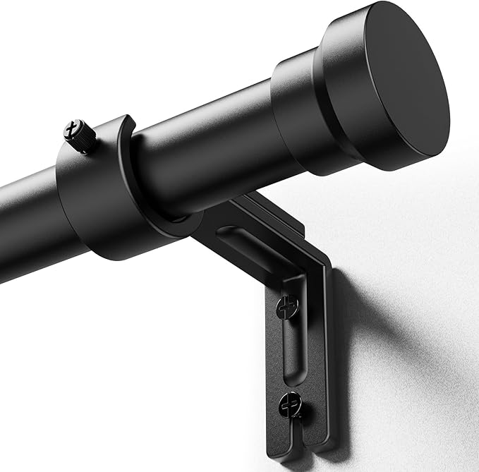 YaFex Curtain Rods 32-118 Inch, Heavy Duty 1 Inch Adjustable Curtain Rod by YaFex