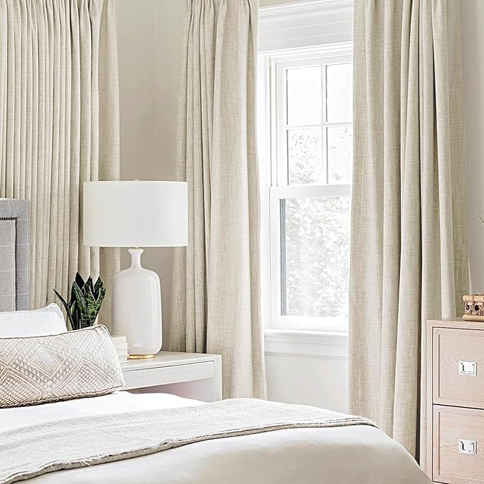 MIULEE 100% Blackout Polyester Textured Curtains - Image 2