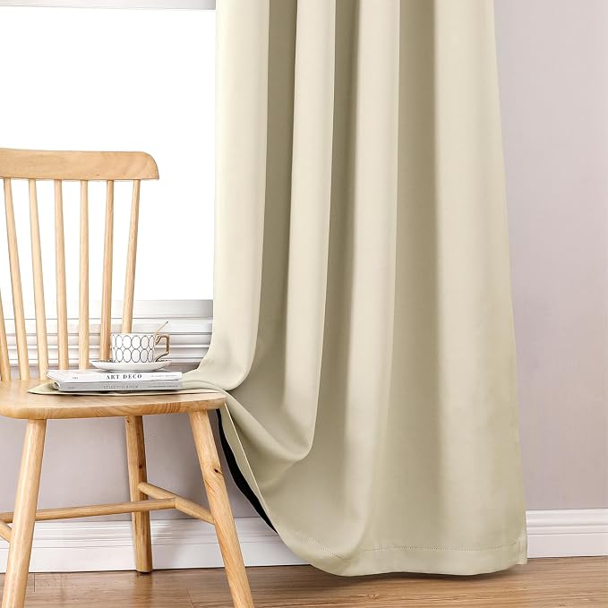 ChrisDowa 100% Blackout Curtains 90 inch Long - Image 7