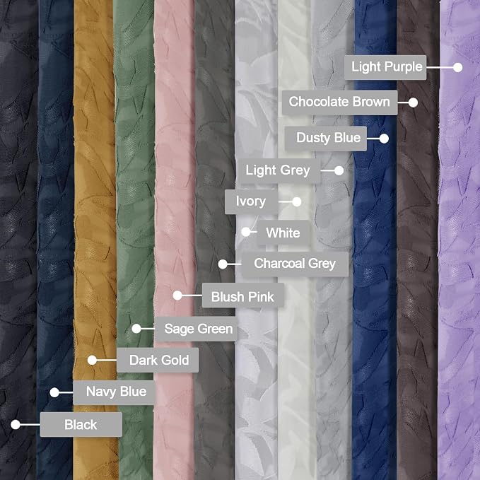 Lecloud Leia Dusty Blue Sheer Curtains 63 Inch Length 2 Panels, Light Filtering - Image 7