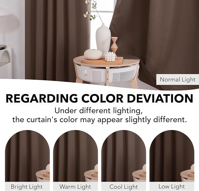 Deconovo Back Tab and Rod Pocket Blackout Curtains, Thermal Insulated Window - Image 6