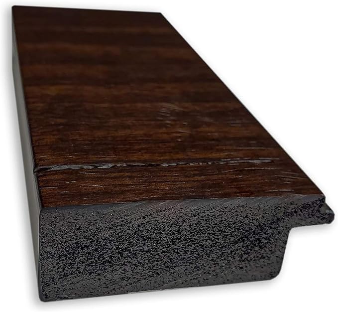 Amanti Art Brown Bathroom Mirror for Over Sink, 23x19 Wildwood Brown Narrow Rectangle Vanity Mirror, Small Rustic Farmhouse Frame, Hangs Horizonally and Vertically, Bathroom Wall Decor, Beveled Edge