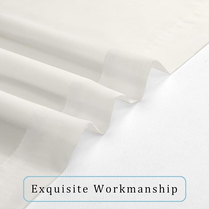OWENIE Sheer Curtains 108" inches Long, 2 Panels Sheer Curtain Set, Rod Pocket - Image 7