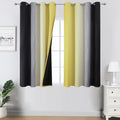 Estelar Textiler Black and Yellow Blackout Curtains 54 Inches Long, Full Light by ESTELARTEXTILER