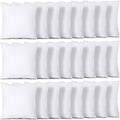 Utopia Bedding Throw Pillows (Set of 24, White), 16 x 16 Inches Pillows for Sofa, Bed and Couch Decorative Stuffer Pillow