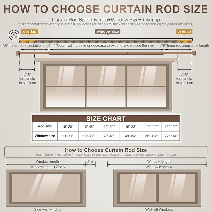 Lootkell Modern Silver Curtain Rods - Image 7
