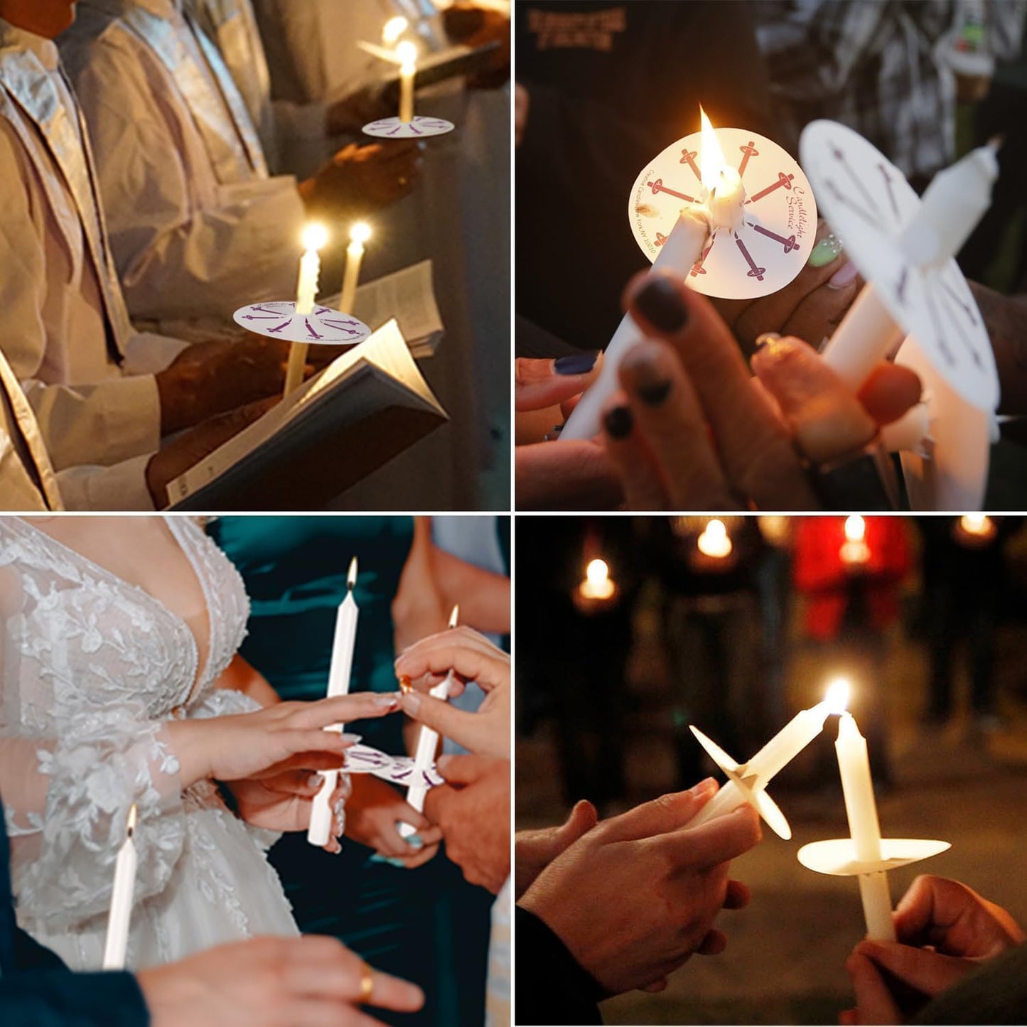 Set of 40 White Candles Mini Unscented Taper Candles for Christmas,Household, Wedding, Rituals, Prayer, Birthdays, Meditation, Altar,Party and Home Décor Candlesticks - 4 Inch Tall