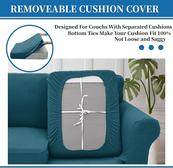 XINEAGE New 3 Pieces Couch Covers - Image 4