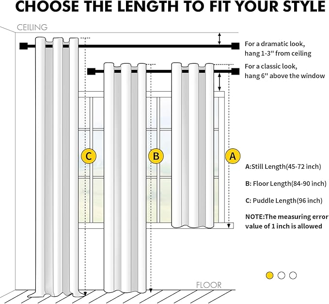 MIULEE Denim Blue Blackout Curtains - Image 7