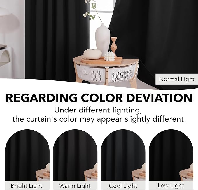 Deconovo Back Tab and Rod Pocket Blackout Curtains -, Thermal Insulated - Image 6