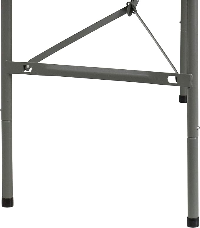 Flash Furniture Elon Commercial Grade 5-Foot Bi-Fold Granite White Plastic Folding Table