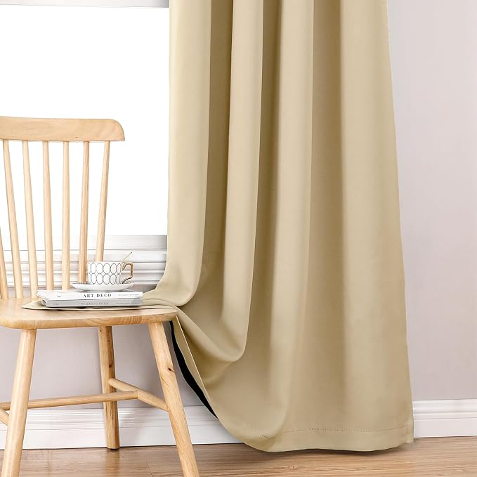 ChrisDowa 100% Blackout Curtains 80 inch Long - Image 7
