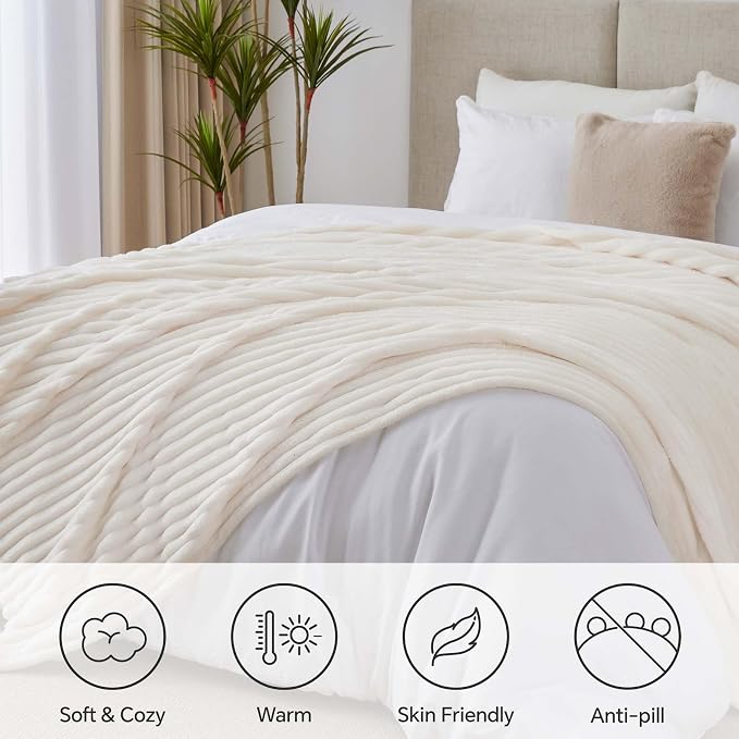BEDELITE King Size Blanket for Bed, 300GSM Soft & Warm Fleece Blanket, - Image 2