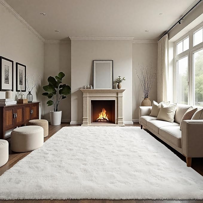 LOCHAS Ultra Soft Indoor Modern Area Rugs Fluffy Living Room Carpets - Image 4