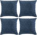 Fancy Homi 4 Packs Dusty Blue Decorative Throw Pillow Covers 24x24 Inch by Fancy+Homi