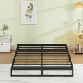EMODA 7 Inch California King Bed Frames Heavy Duty Metal Cal King Platform with Steel Slats Support, No Box Spring Needed, Noise Free, Black