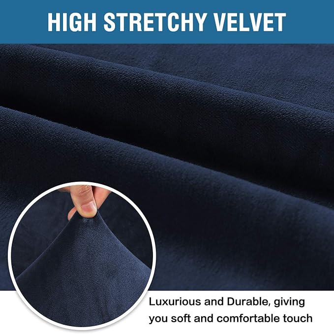 H.VERSAILTEX Stretch Velvet Loveseat Covers - Image 3