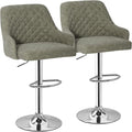 VECELO Adjustable Bar Stools Set of 2, Bar Height Stools for Kitchen Counter