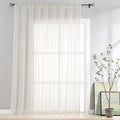 FMFUNCTEX Linen Sheer Sliding Door Curtains by Fmfunctex