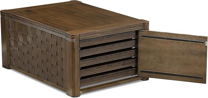 X07DA-BC8-32 10-Pc Kitchen Table Set includes an Extendable Rectangle Kitchen Table, 1 Coffee Table, 7 Polyester Dining Chairs and 1 Bench, 39x120 Inch, Antique Walnut