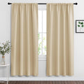RYB HOME Curtains for Bedroom Living Room 72 inches Long, Thermal Insulated by RYBHOME