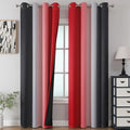 Estelar Textiler Red and Black Blackout Curtains by ESTELARTEXTILER
