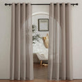 NICETOWN Sheer Linen Curtains for Windows 84 inch Length, Grommet Semi Balance by NICETOWN
