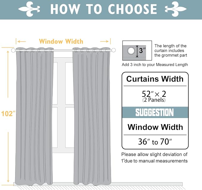 ChrisDowa 100% Blackout Curtains 102 inch Long - Image 6