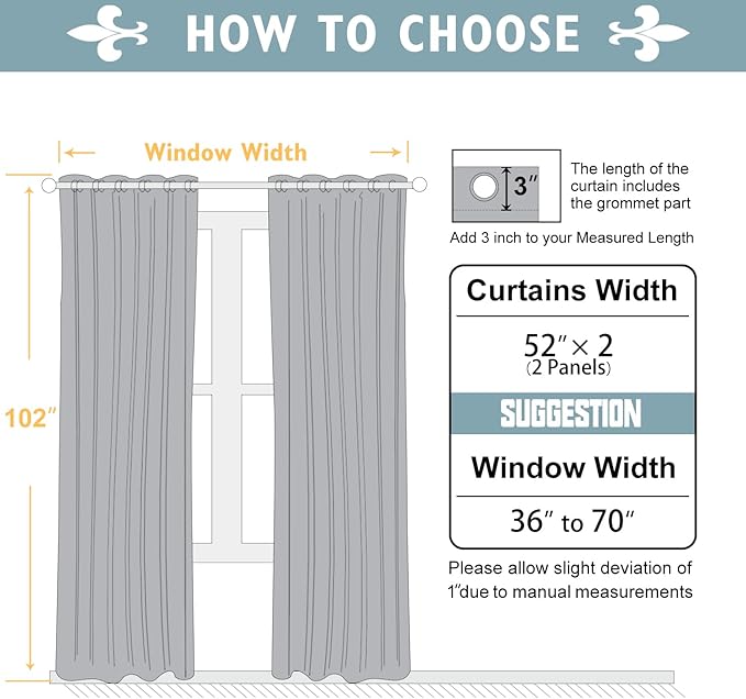 ChrisDowa 100% Blackout Curtains 102 inch Long - Image 6