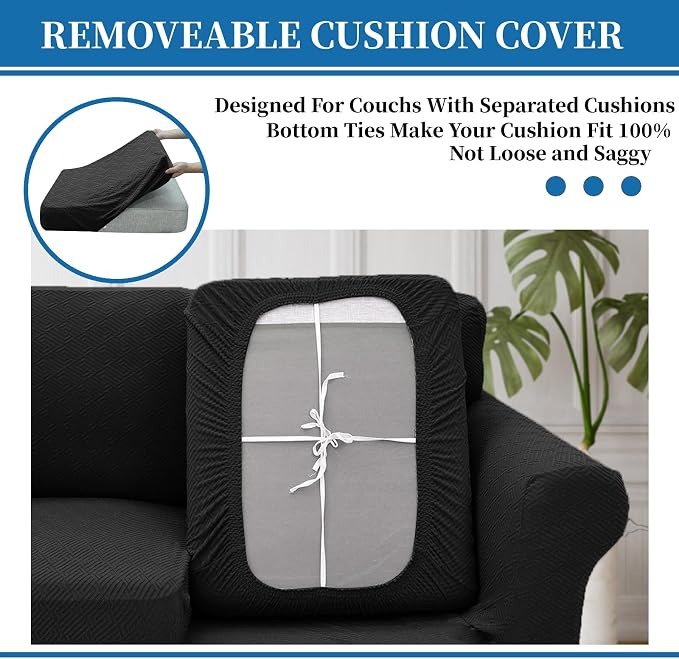XINEAGE 2026 New 3 Pieces Couch Covers - Image 4